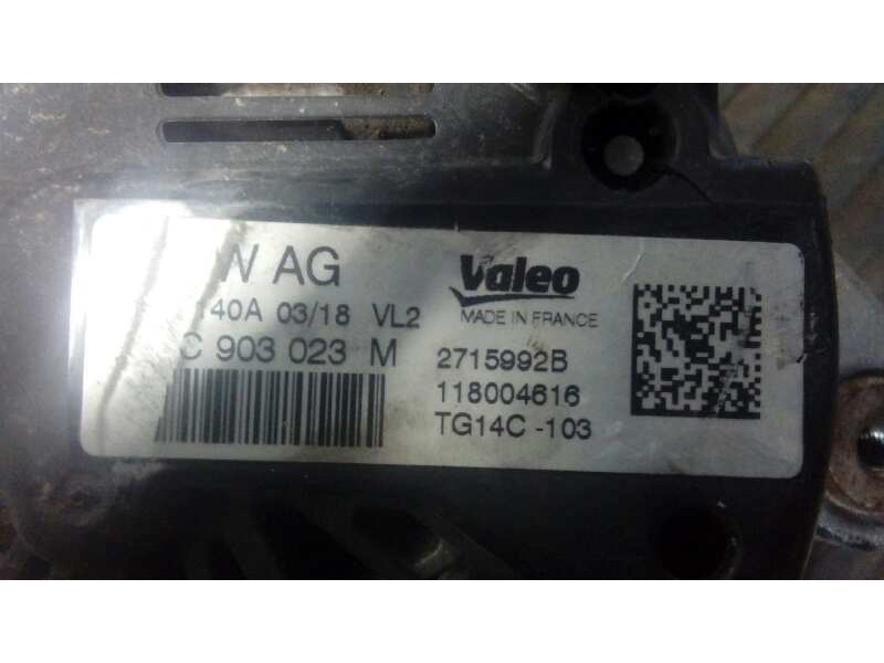 Recambio de alternador para audi a1 sportback (8xf) attracted referencia OEM IAM 04FC903023M  P3-B6-15-2