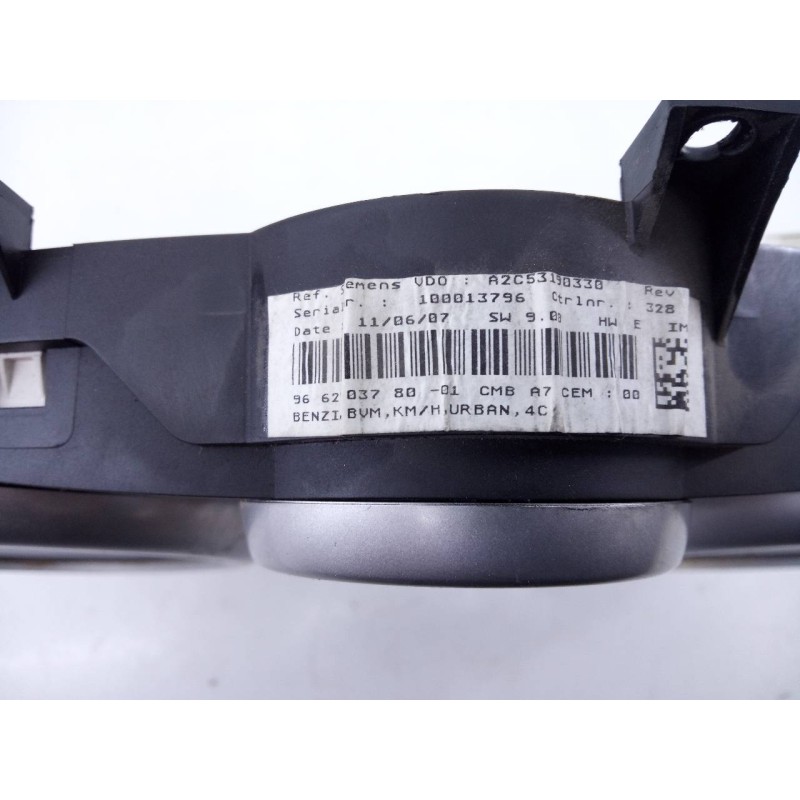 Recambio de cuadro instrumentos para peugeot 207 active referencia OEM IAM 9662903780 A2C53190330 E3-B2-39-1