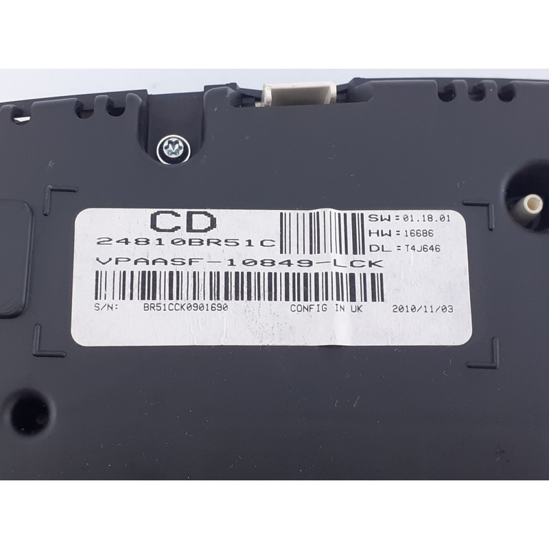 Recambio de cuadro instrumentos para nissan qashqai (j10) acenta referencia OEM IAM 24810BR51C  E3-B4-9-3