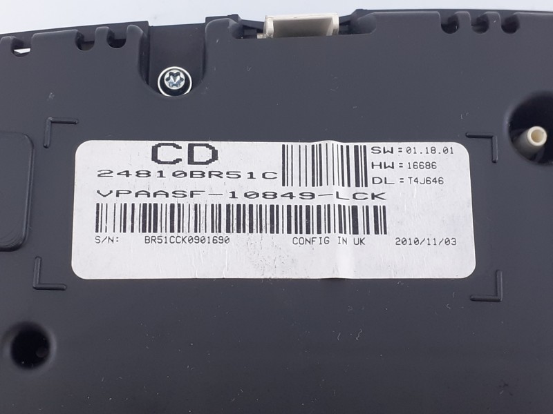 Recambio de cuadro instrumentos para nissan qashqai (j10) acenta referencia OEM IAM 24810BR51C  E3-B4-9-3