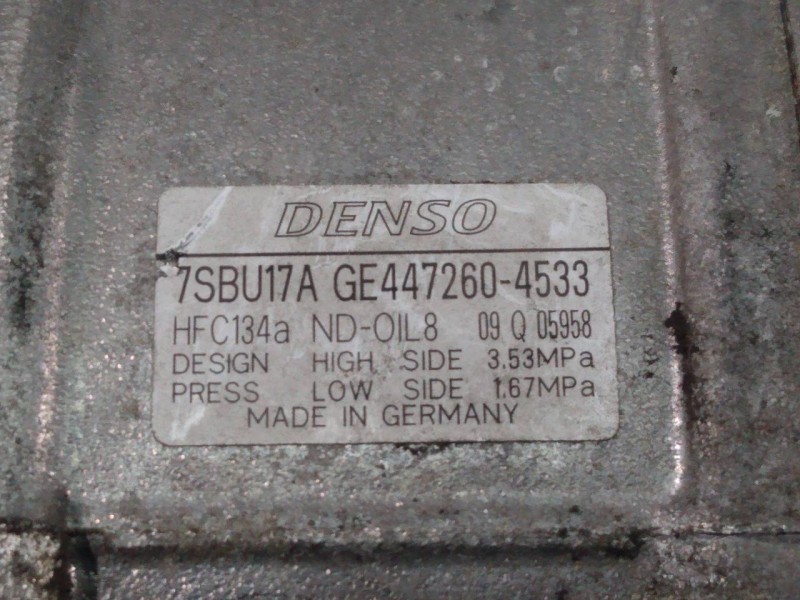 Recambio de compresor aire acondicionado para bmw serie 7 (f01/f02) 740d referencia OEM IAM 7SBU17A GE4472604533 P3-A2-3-2