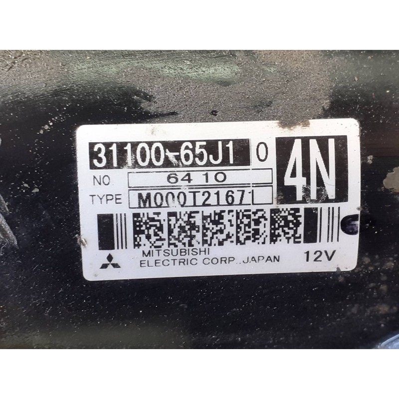 Recambio de motor arranque para suzuki grand vitara jb (jt) 2.0 jlx-a (5-ptas.) referencia OEM IAM 3110065J1  P3-B7-7-1