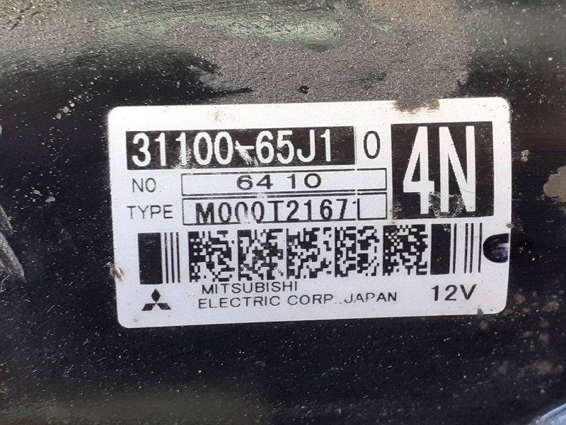 Recambio de motor arranque para suzuki grand vitara jb (jt) 2.0 jlx-a (5-ptas.) referencia OEM IAM 3110065J1  P3-B7-7-1