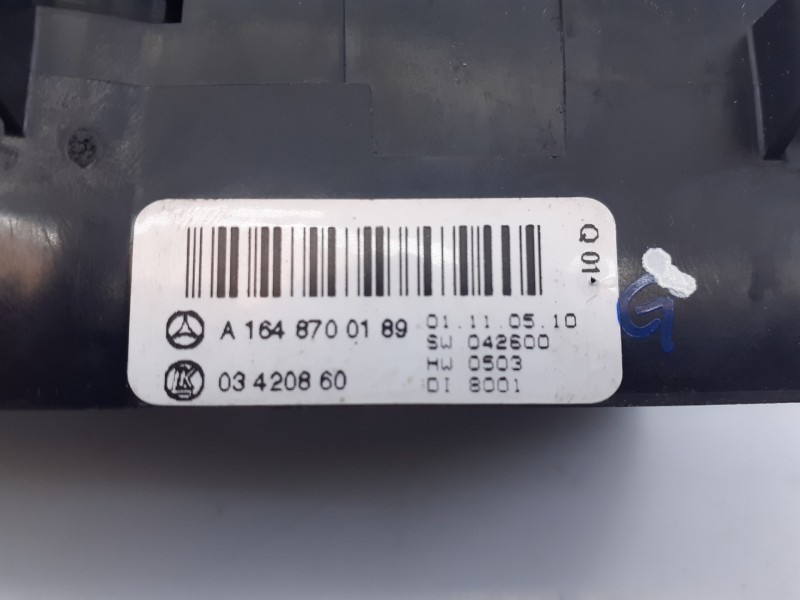 Recambio de mando climatizador para mercedes-benz clase r (w251) 320 cdi (251.022) referencia OEM IAM A1648700189 03420860 E3-A1