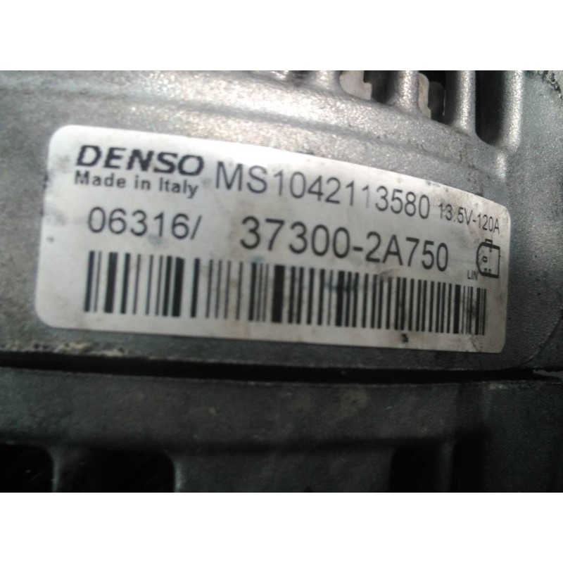 Recambio de alternador para kia cee´d drive referencia OEM IAM 373002A750 MS1042113580 P3-A4-18-4