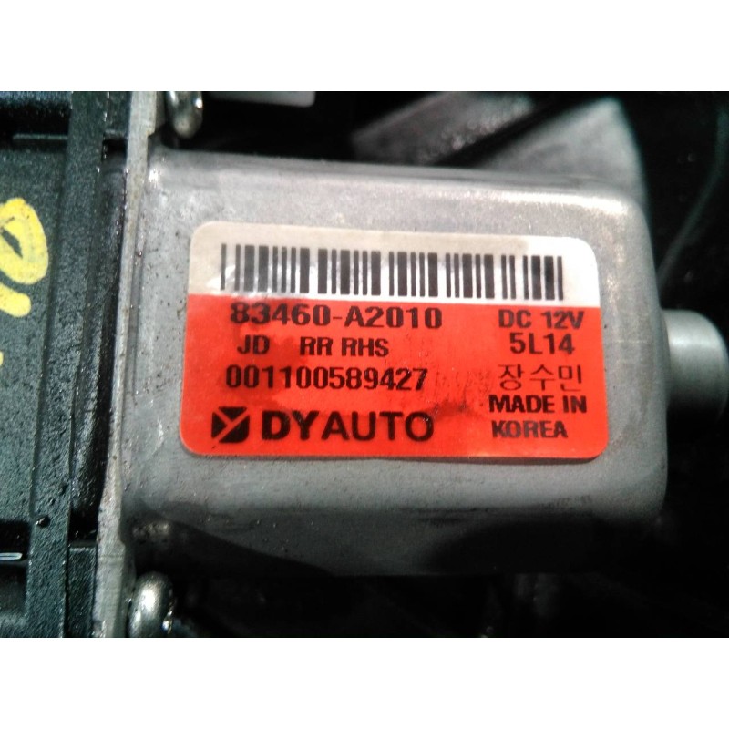 Recambio de elevalunas trasero derecho para kia cee´d drive referencia OEM IAM 83460A2010  P2-B2-5