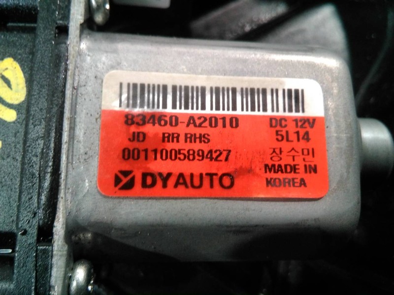 Recambio de elevalunas trasero derecho para kia cee´d drive referencia OEM IAM 83460A2010  P2-B2-5