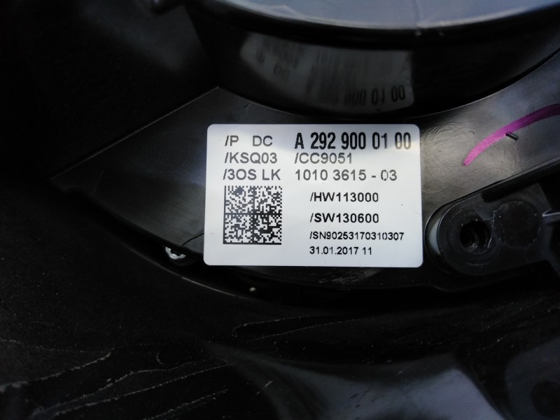 Recambio de anillo airbag para mercedes-benz clase gle coupe (w292) gle 350 d (292.324) referencia OEM IAM A2929000109 30SLK1010