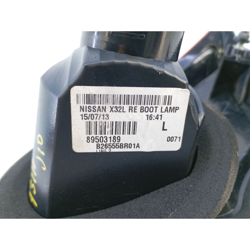 Recambio de piloto trasero izquierdo porton para nissan qashqai qashqai j10 referencia OEM IAM 89503189 B26555BR01A 