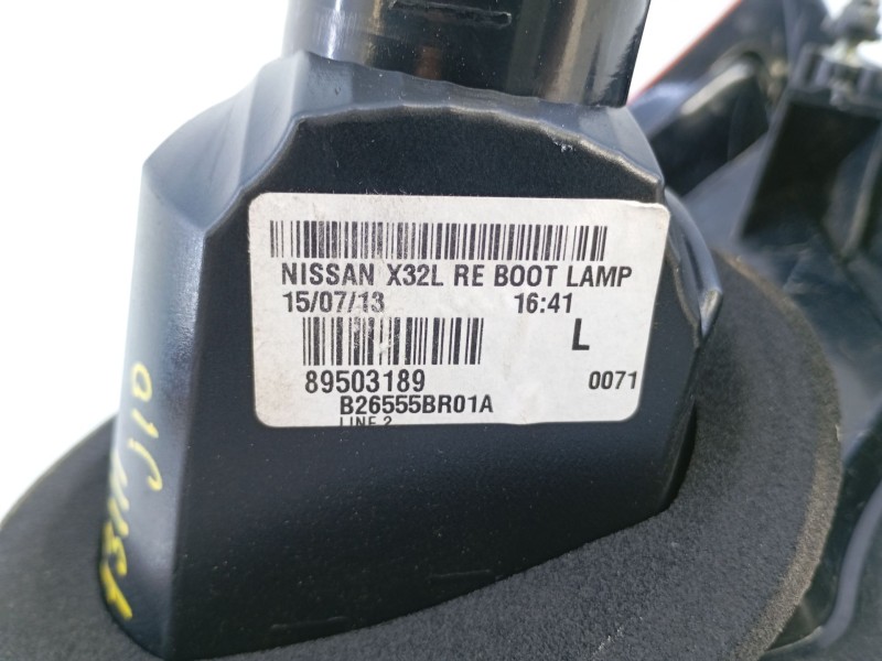 Recambio de piloto trasero izquierdo porton para nissan qashqai qashqai j10 referencia OEM IAM 89503189 B26555BR01A 