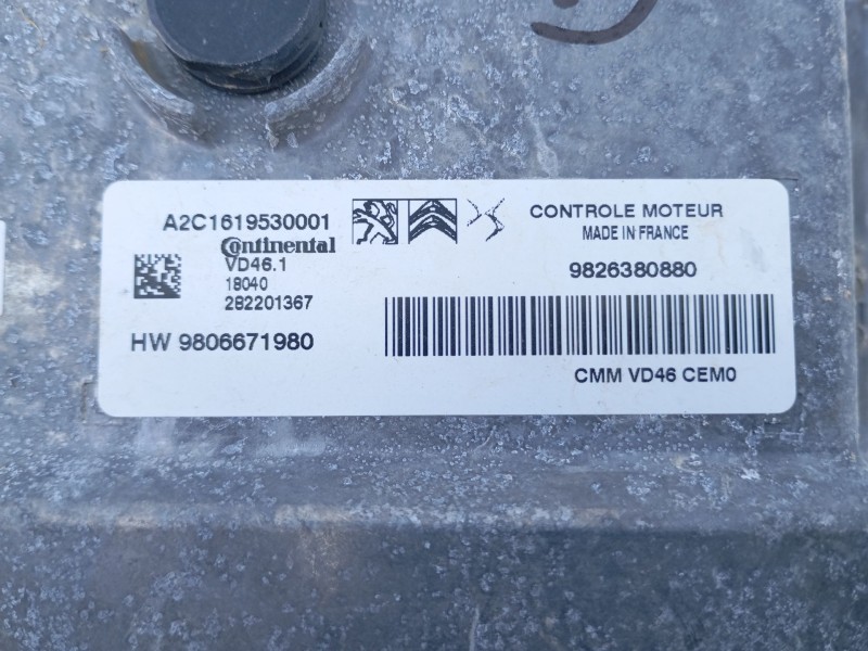 Recambio de centralita motor uce para peugeot 3008 ii suv (mc_, mr_, mj_, m4_) 1.2 thp/ puretech 130 (mrhnsm, mrhnsu, mrhnsj, mr