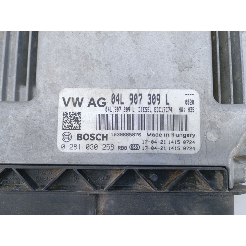 Recambio de centralita motor uce para audi q5 (fyb, fyg) 2.0 tdi quattro referencia OEM IAM 04L907309L 0281030258 