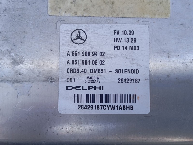 Recambio de centralita motor uce para mercedes-benz clase b sports tourer (w246, w242) b 200 cdi (246.201) referencia OEM IAM A6