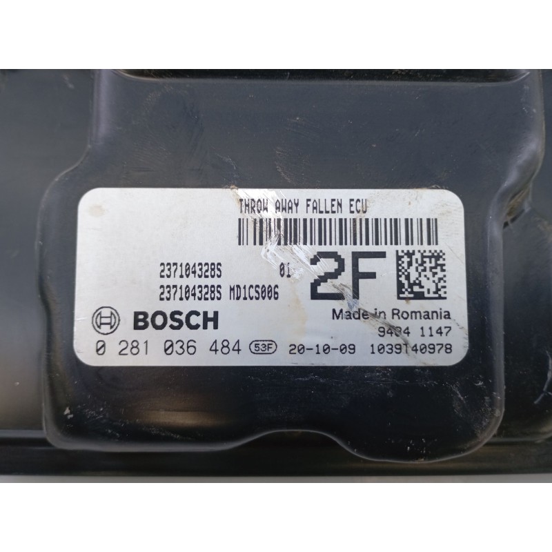 Recambio de centralita motor uce para dacia duster (hm_) 1.5 dci 115 (hmad) referencia OEM IAM 237104328S 0281036484 