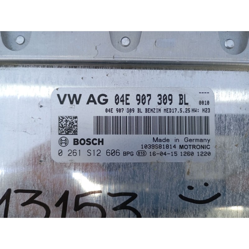 Recambio de centralita motor uce para volkswagen golf vii (5g1, bq1, be1, be2) 1.2 tsi referencia OEM IAM 04E907309BL 0261S12606