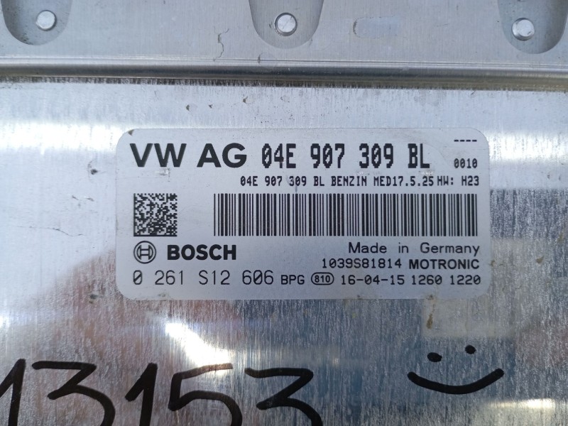 Recambio de centralita motor uce para volkswagen golf vii (5g1, bq1, be1, be2) 1.2 tsi referencia OEM IAM 04E907309BL 0261S12606
