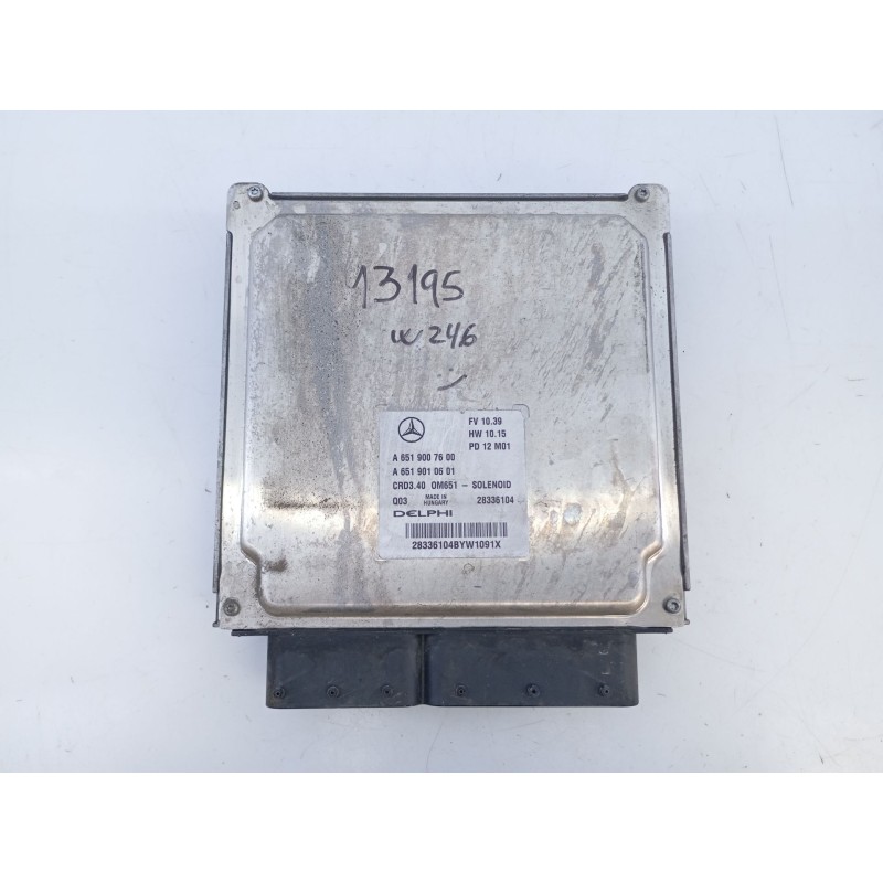 Recambio de centralita motor uce para mercedes-benz clase b sports tourer (w246, w242) b 180 cdi (246.200) referencia OEM IAM A6