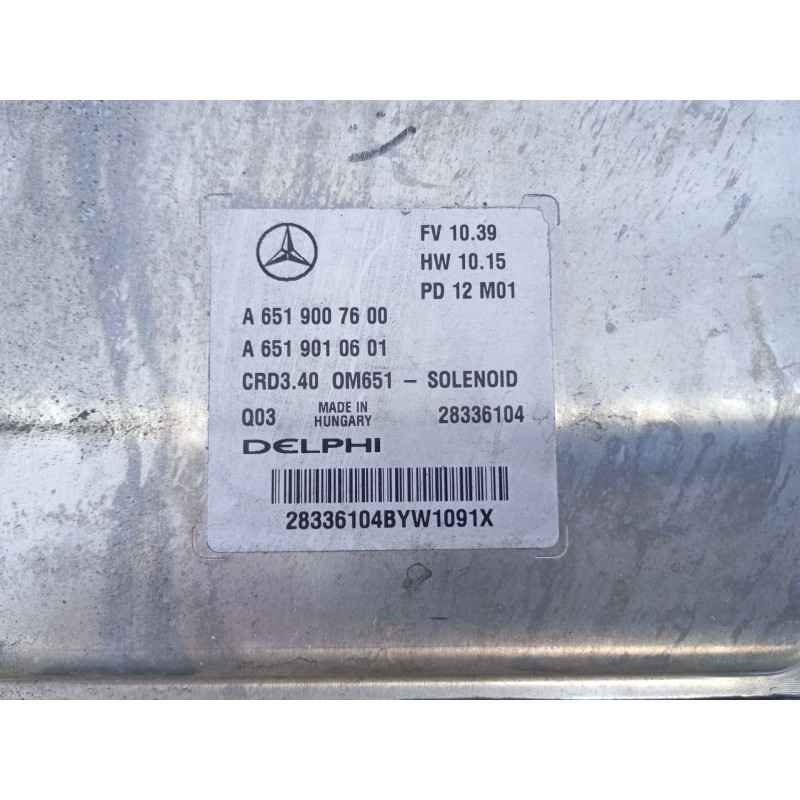 Recambio de centralita motor uce para mercedes-benz clase b sports tourer (w246, w242) b 180 cdi (246.200) referencia OEM IAM A6