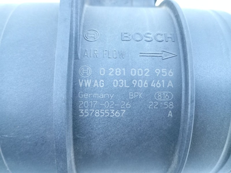 Recambio de caudalimetro para audi q5 (fyb, fyg) 2.0 tdi quattro referencia OEM IAM 03L906461A 0281002956 