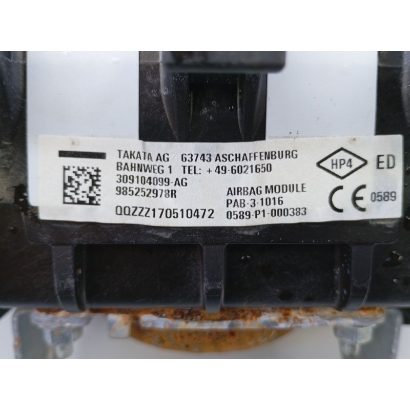 Recambio de airbag delantero derecho para renault megane iv berlina 5p 1.2 tce energy referencia OEM IAM 985252978R  