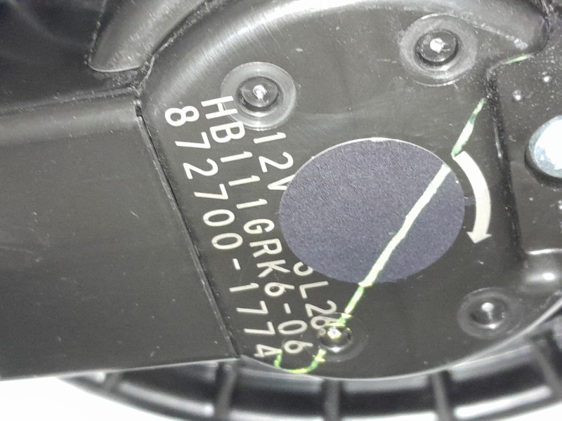 Recambio de ventilador calefaccion para mazda 3 hatchback (bp) 2.0 skyactiv-g m hybrid referencia OEM IAM 8727001774  