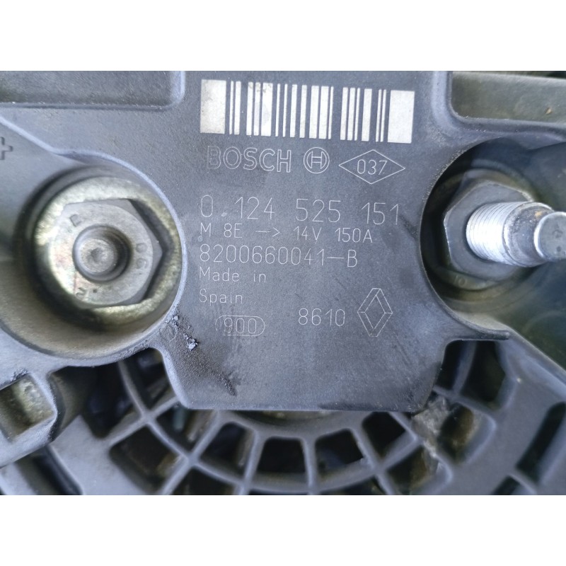 Recambio de alternador para renault scenic iii 1.9 dci diesel fap referencia OEM IAM 8200660041B  