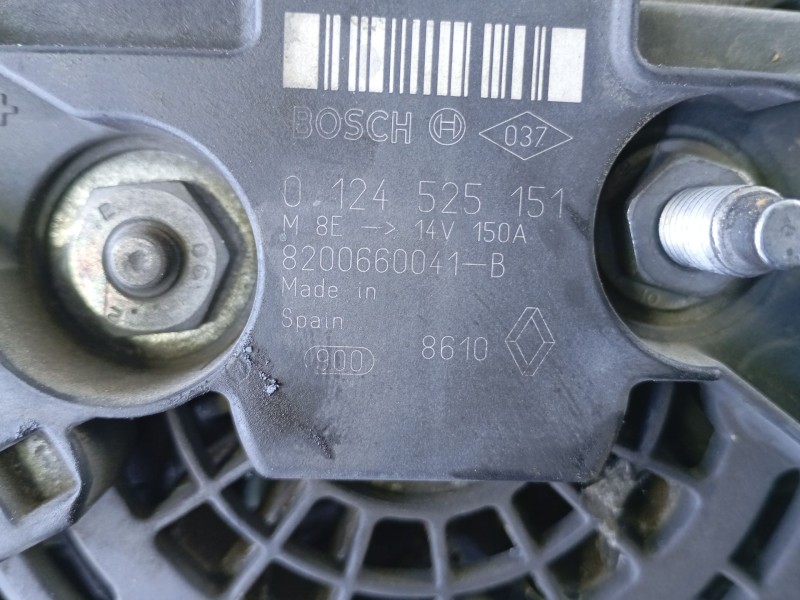 Recambio de alternador para renault scenic iii 1.9 dci diesel fap referencia OEM IAM 8200660041B  