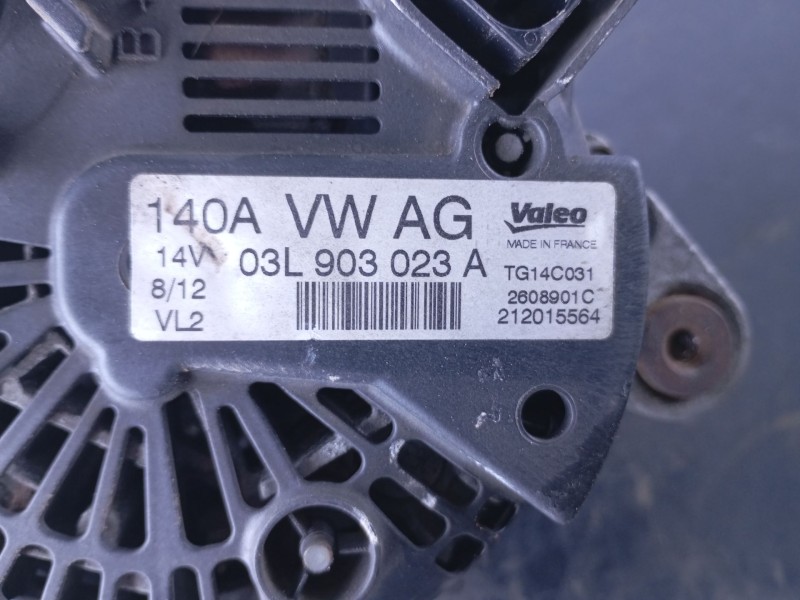 Recambio de alternador para volkswagen tiguan (5n2) t1 bluemotion referencia OEM IAM 03L903023A  