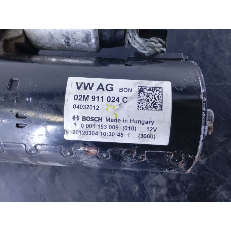 Recambio de motor arranque para volkswagen tiguan (5n2) t1 bluemotion referencia OEM IAM 02M911024C  