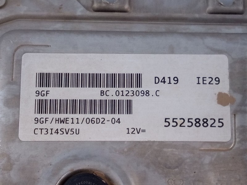 Recambio de centralita motor uce para jeep renegade suv (bu, b1, bv) 1.6 referencia OEM IAM 55258825 CT3I4SV5U 