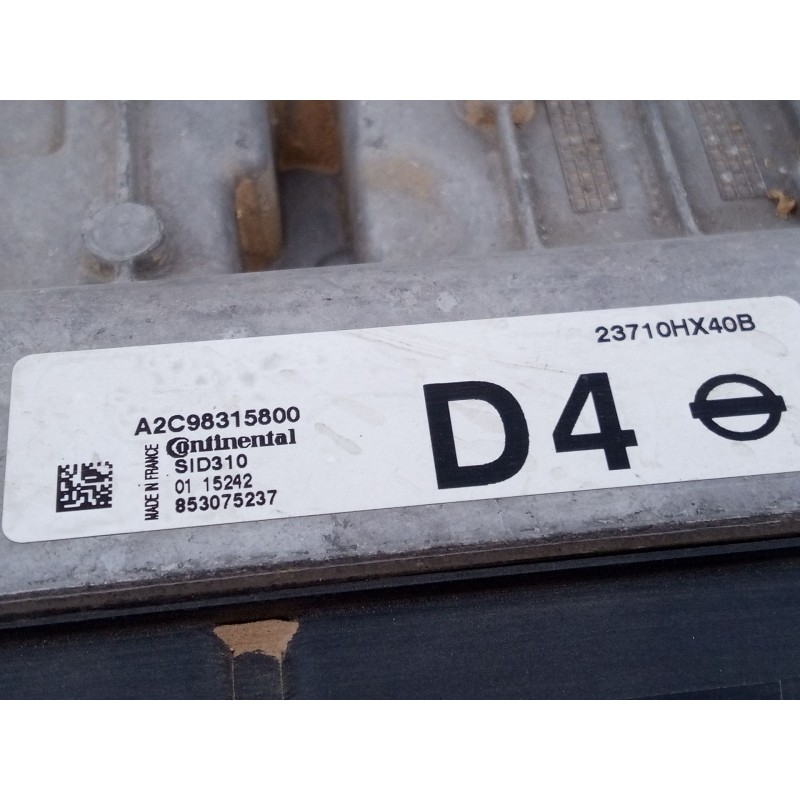 Recambio de centralita motor uce para nissan pulsar hatchback (c13) 1.5 dci referencia OEM IAM 23710HX40B A2C98315800 