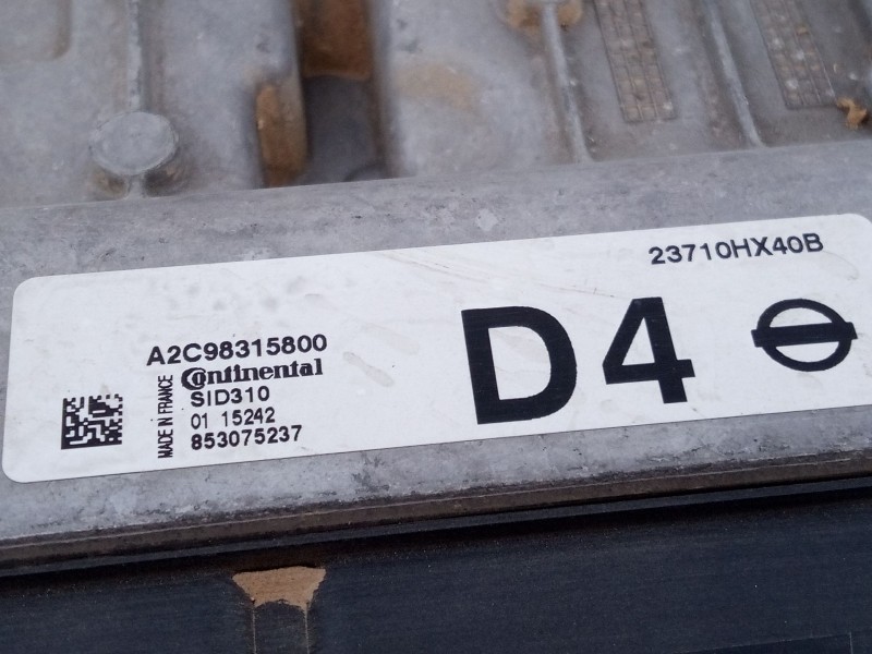 Recambio de centralita motor uce para nissan pulsar hatchback (c13) 1.5 dci referencia OEM IAM 23710HX40B A2C98315800 