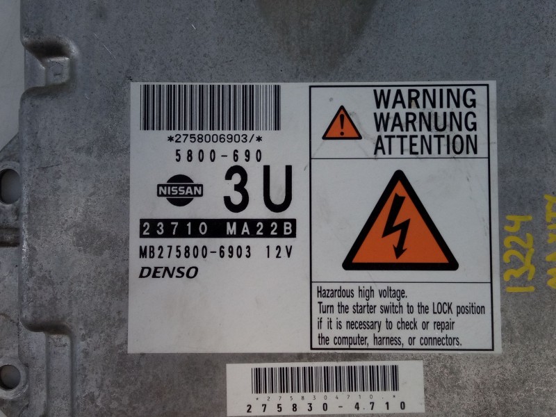 Recambio de centralita motor uce para renault maxity 2.5 diesel referencia OEM IAM 23710MA22B  