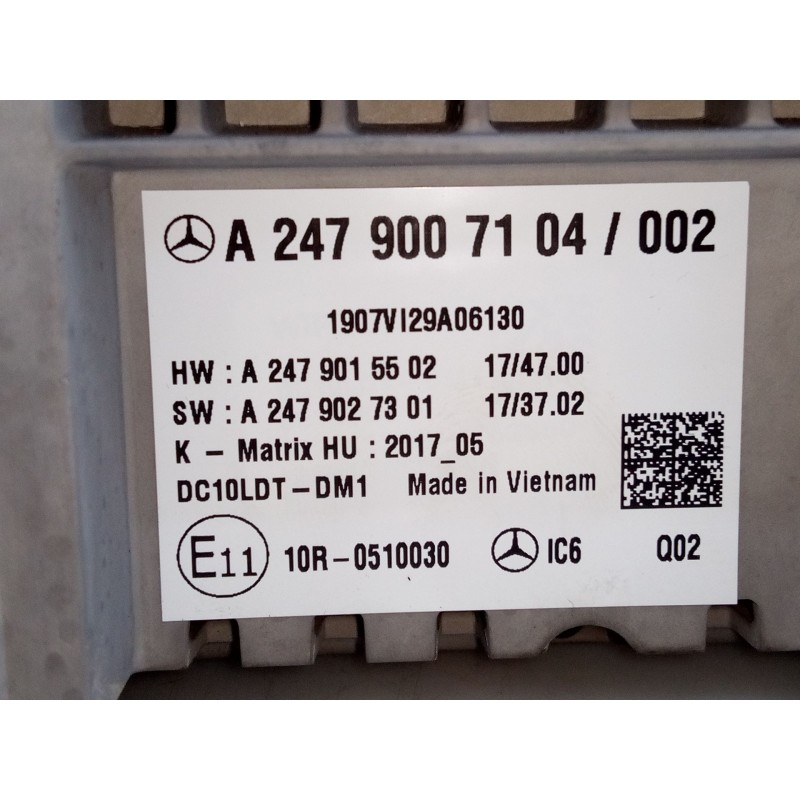 Recambio de cuadro instrumentos para mercedes-benz glb (x247) glb 200 d 4-matic (247.613) referencia OEM IAM A2479007104  