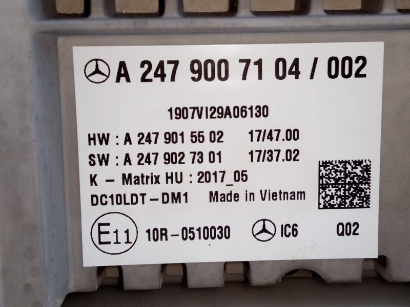 Recambio de cuadro instrumentos para mercedes-benz glb (x247) glb 200 d 4-matic (247.613) referencia OEM IAM A2479007104  
