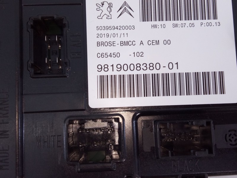 Recambio de modulo electronico para citroën c4 picasso spacetourer referencia OEM IAM 981900838001 503959420003 