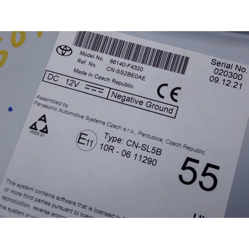 Recambio de sistema navegacion gps para toyota c-hr hybrid dynamic referencia OEM IAM   