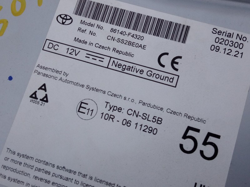 Recambio de sistema navegacion gps para toyota c-hr hybrid dynamic referencia OEM IAM   