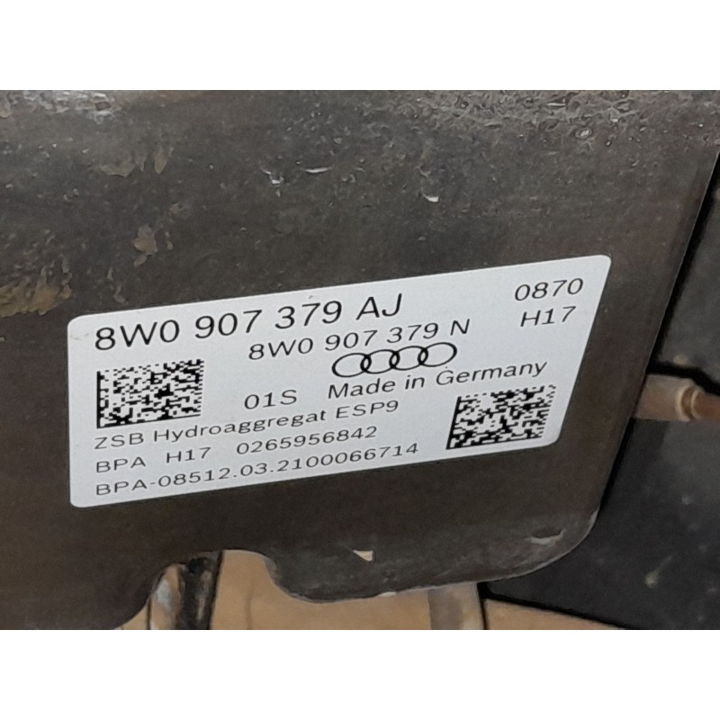 Recambio de abs para audi a4 b9 (8w2, 8wc) 30 tdi mild hybrid referencia OEM IAM 8W0907379AJ  