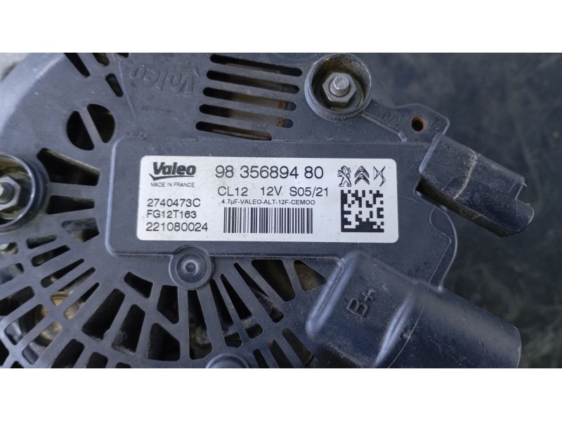 Recambio de alternador para opel corsa f cosmos referencia OEM IAM 9835689480  