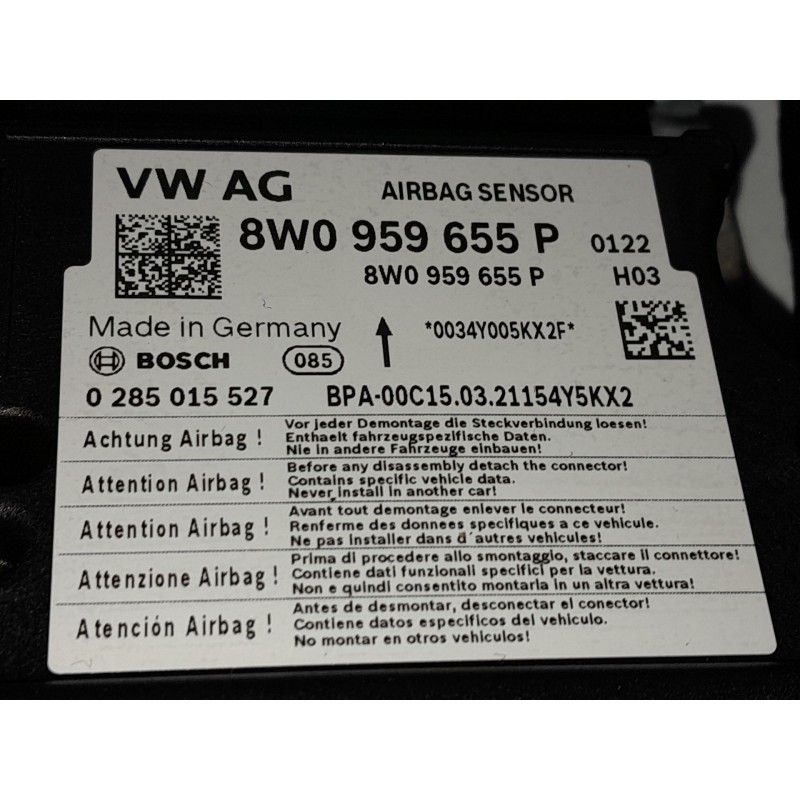 Recambio de kit airbag para audi a4 b9 (8w2, 8wc) 30 tdi mild hybrid referencia OEM IAM   