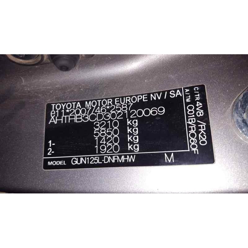 toyota hilux (kun) del año 2017