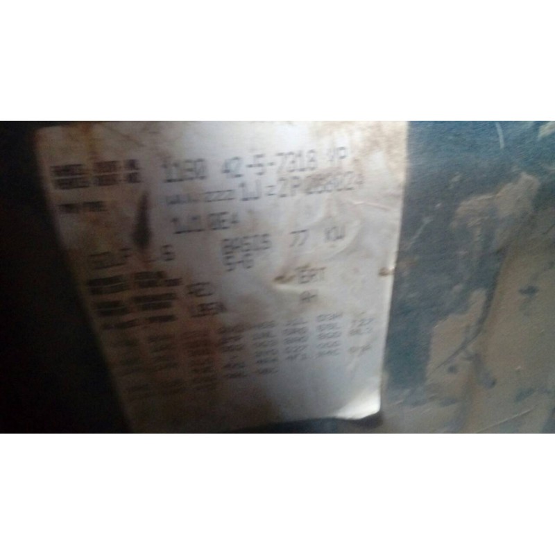 volkswagen golf iv berlina (1j1) del año 2002