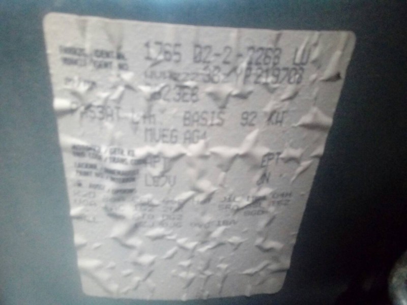 volkswagen passat berlina (3b2) del año 2003