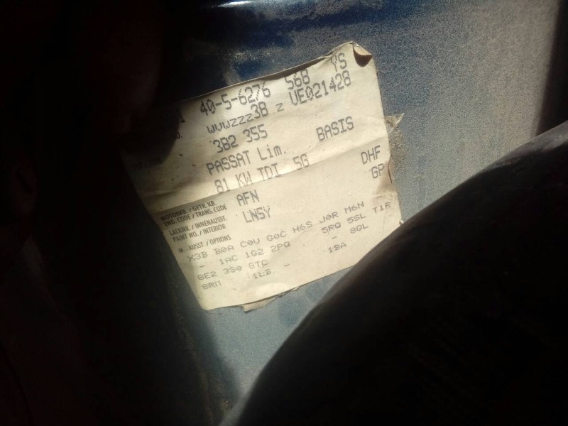 volkswagen passat berlina (3b2) del año 1997