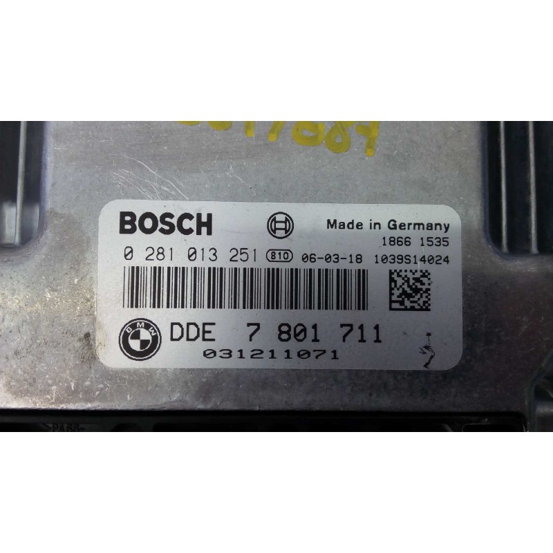Recambio de centralita motor uce para bmw serie 1 berlina (e81/e87) 120d referencia OEM IAM 7801711 0281013251 E3-A2-36-2