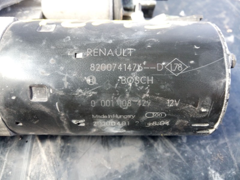 Recambio de motor arranque para renault scenic iii 1.9 dci diesel fap referencia OEM IAM   