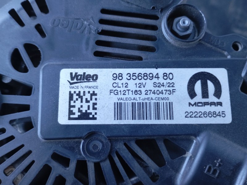 Recambio de alternador para opel corsa f cosmos referencia OEM IAM 9835689480  