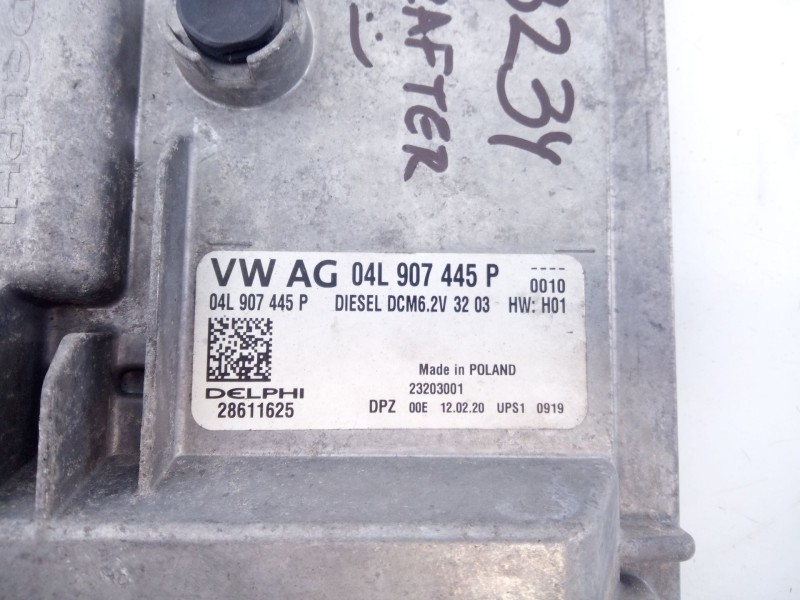 Recambio de centralita motor uce para volkswagen crafter furgoneta (sy_, sx_) 2.0 tdi rwd referencia OEM IAM 04L907445P 28611625