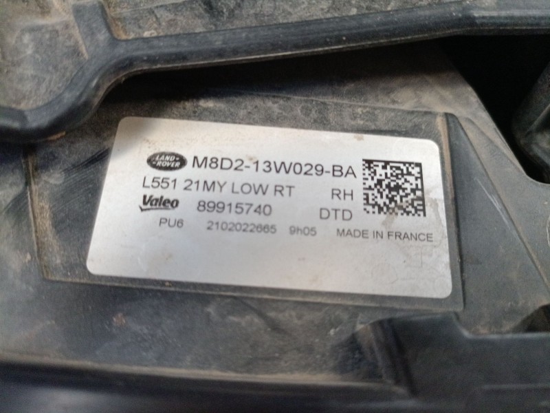 Recambio de faro derecho xenon para land rover range rover evoque (l551) 2.0 d165 referencia OEM IAM   